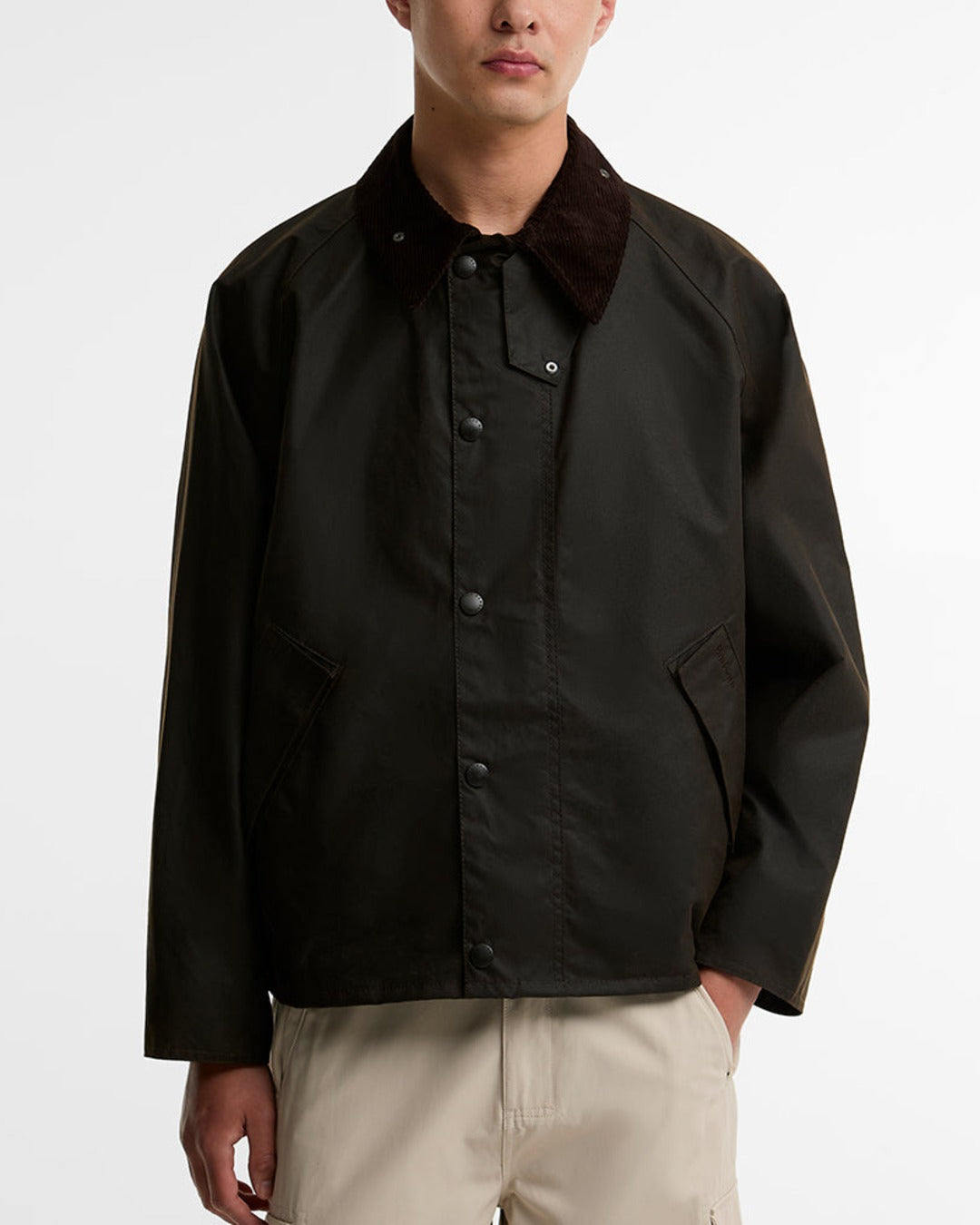 Barbour - Veste Os Transport Wax - Marron Foncé