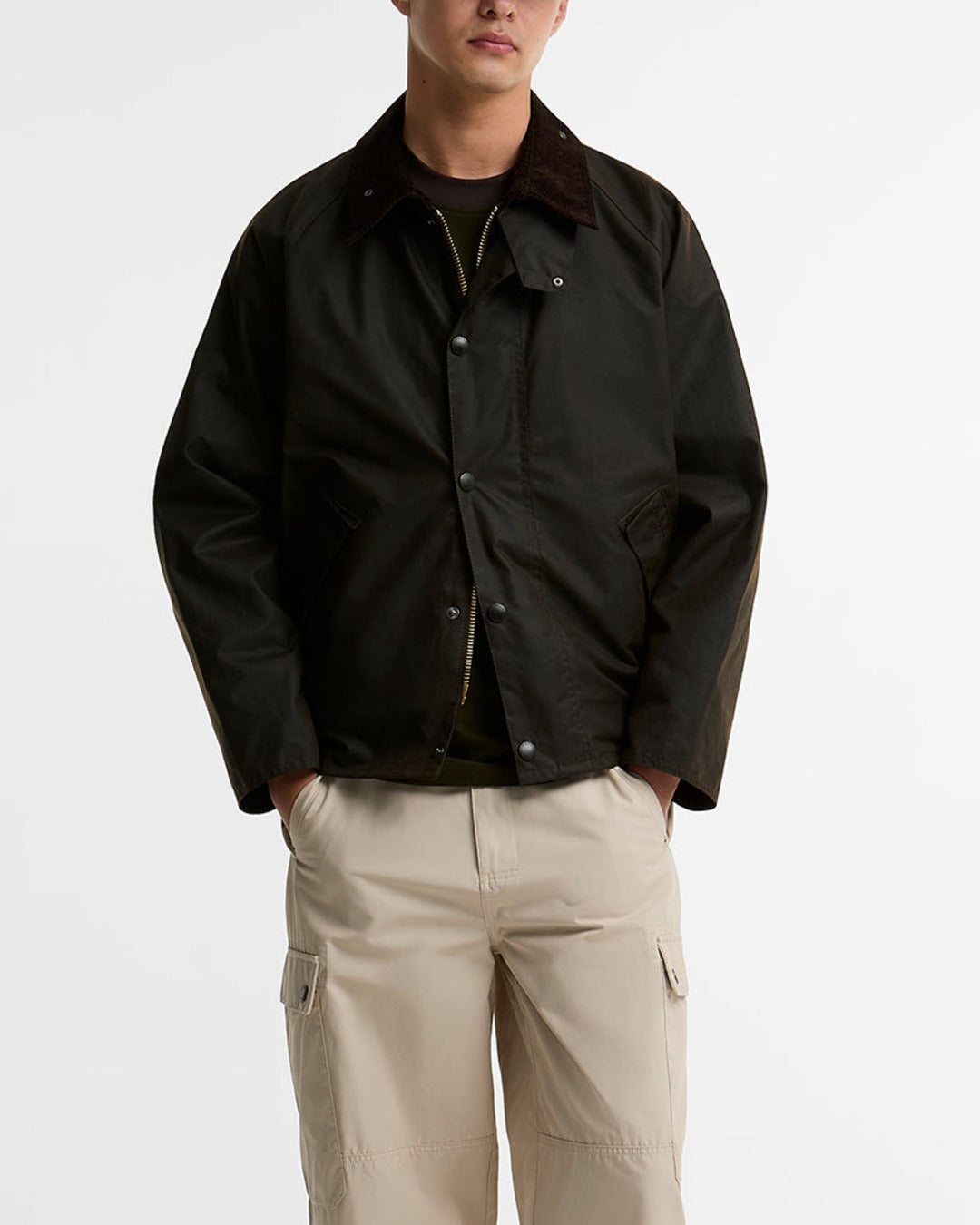 Barbour - Veste Os Transport Wax - Marron Foncé