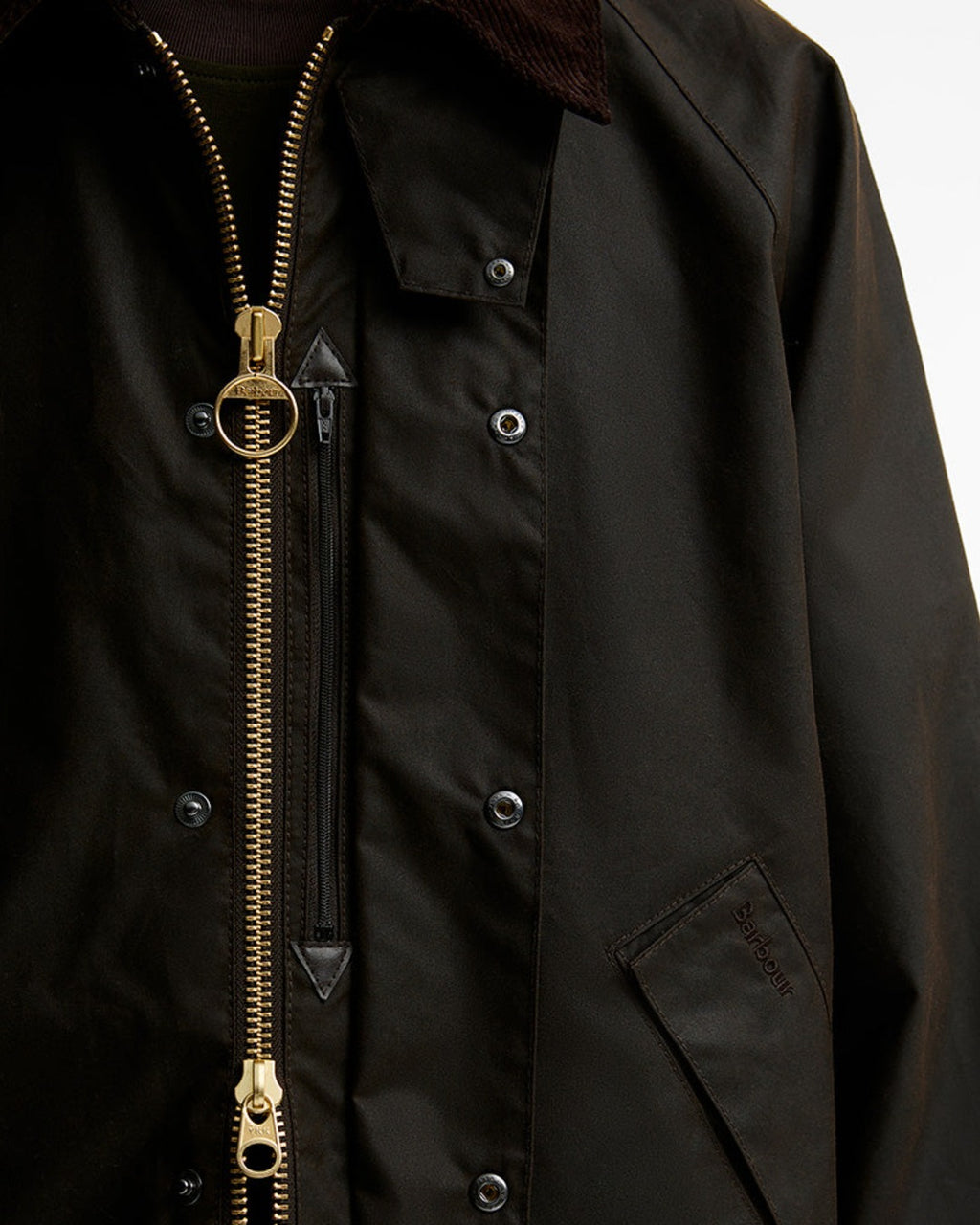 Barbour - Veste Os Transport Wax - Marron Foncé