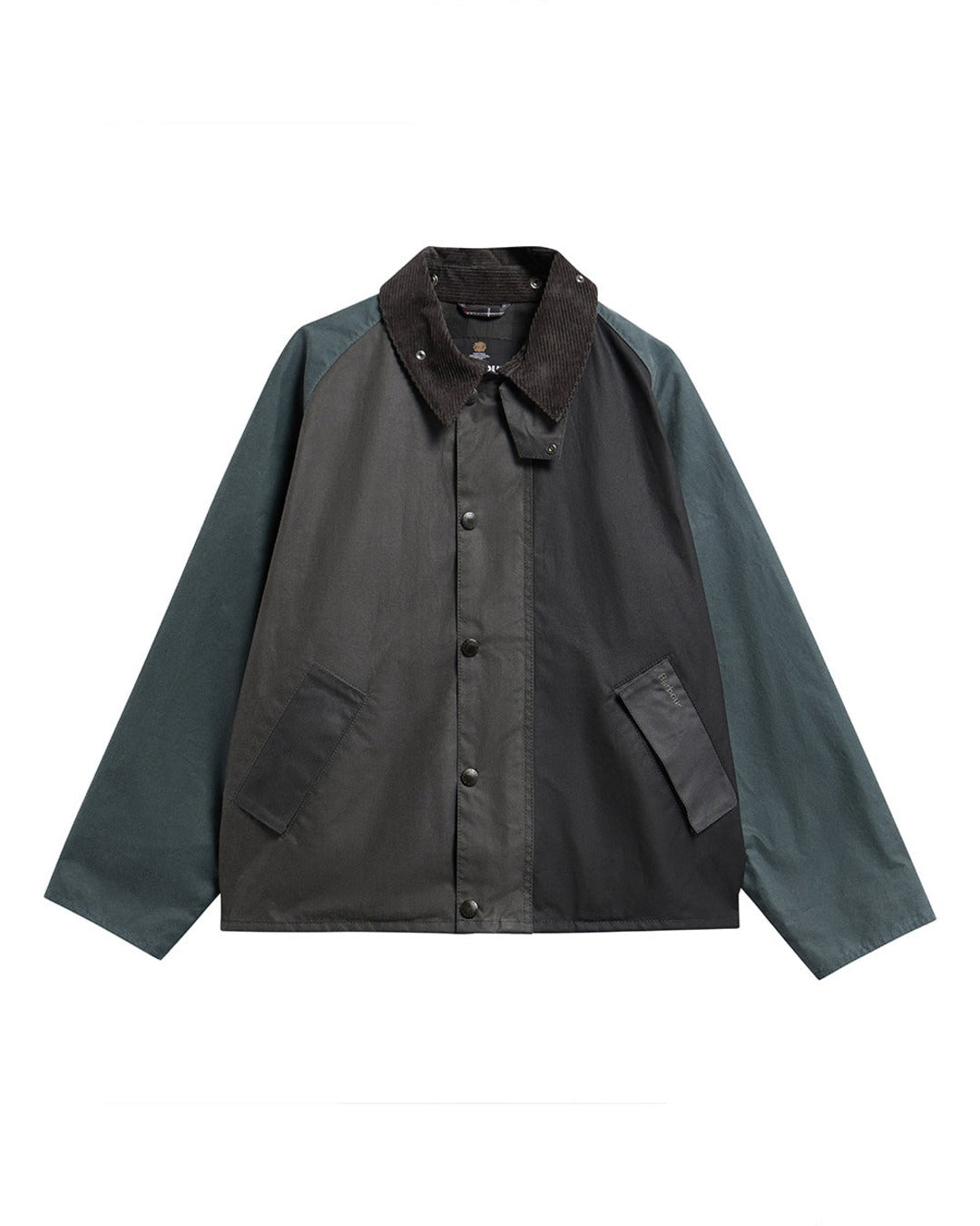 Barbour - Veste Transport Patchwork Wax - Noir Multi