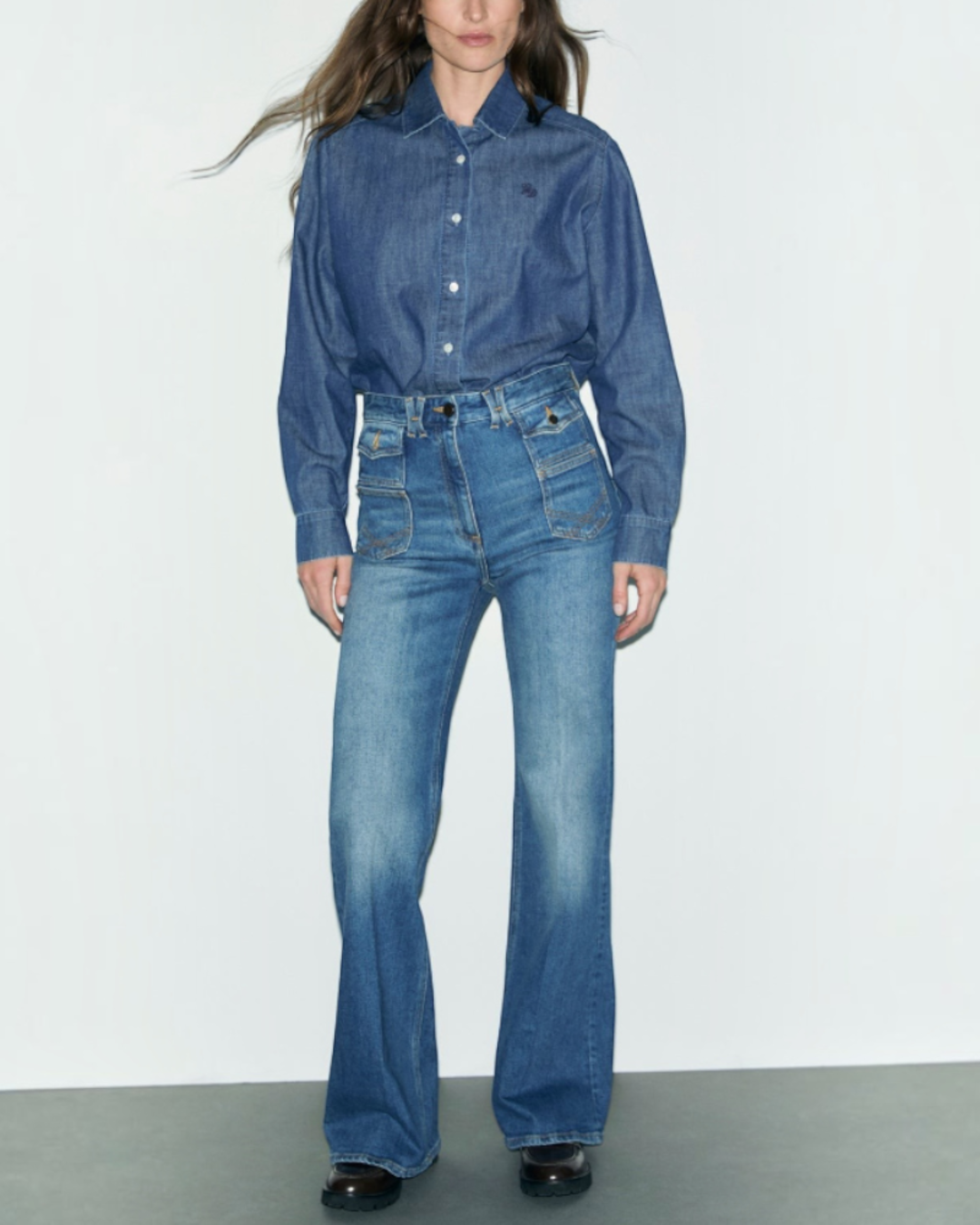 Gerard Darel - Chemise En Jean Lucy - Bleu