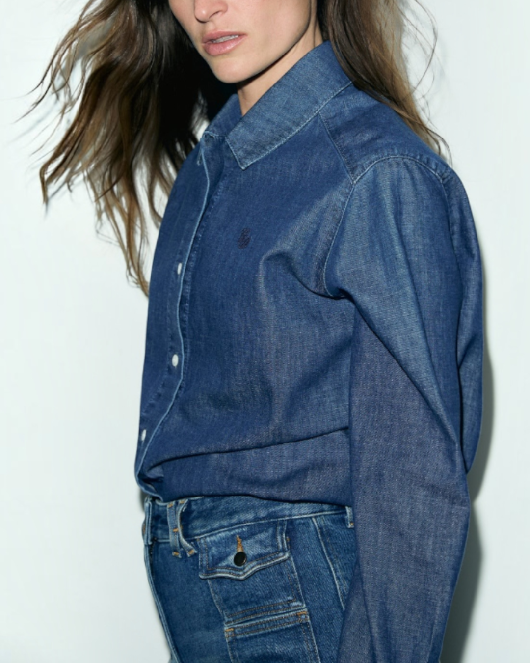 Gerard Darel - Chemise En Jean Lucy - Bleu