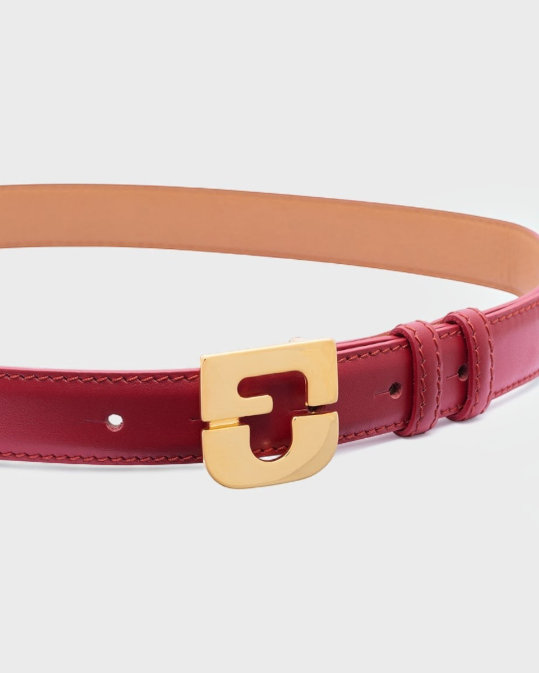 Gerard Darel - Le Lauren Signature Leather Belt - Red