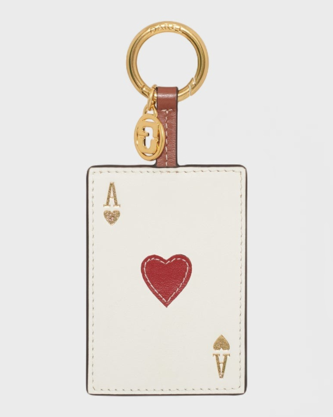 Gerard Darel - Charm En Cuir As De Cœur - Rouge