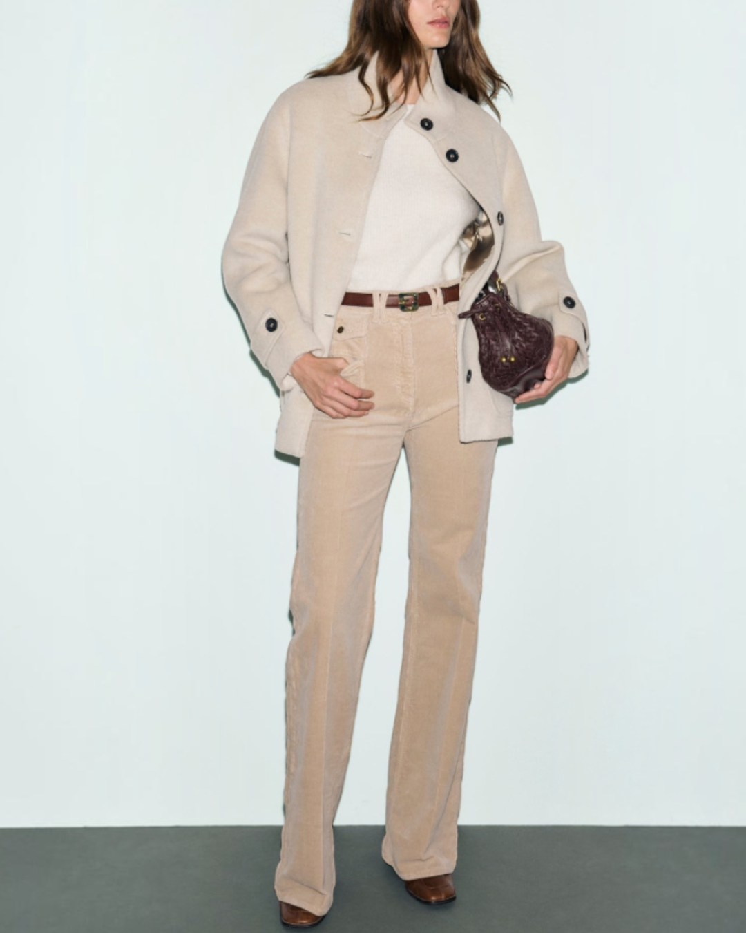 Gerard Darel - Alay Short Wool And Alpaca Coat - Beige