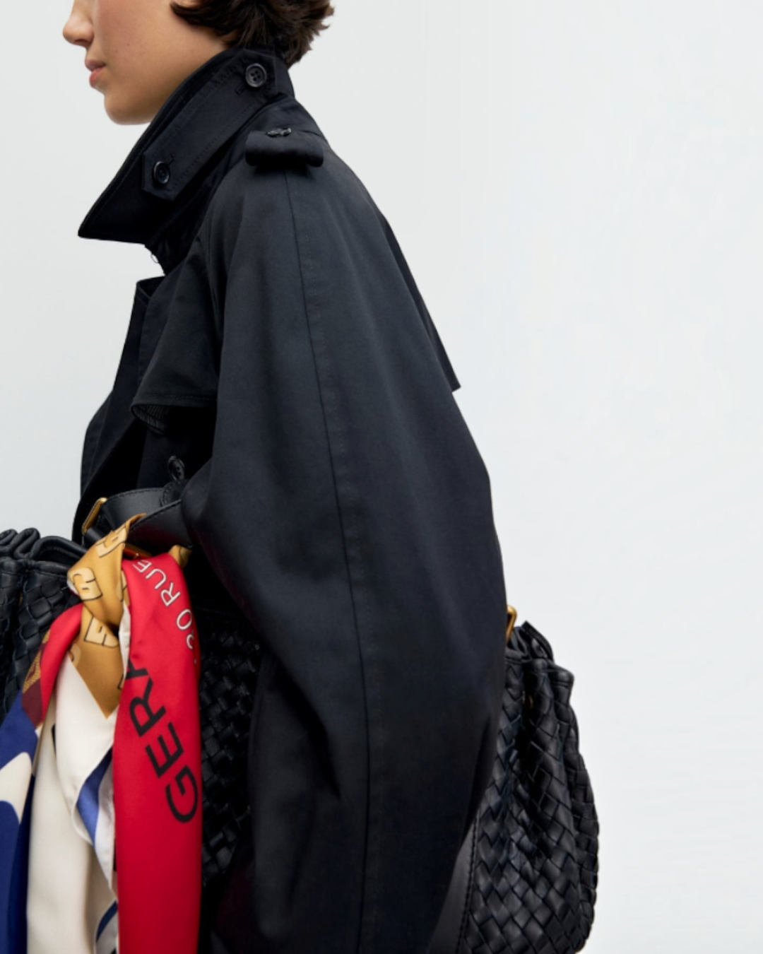 Gerard Darel - Trench Long Noir Serge - Noir