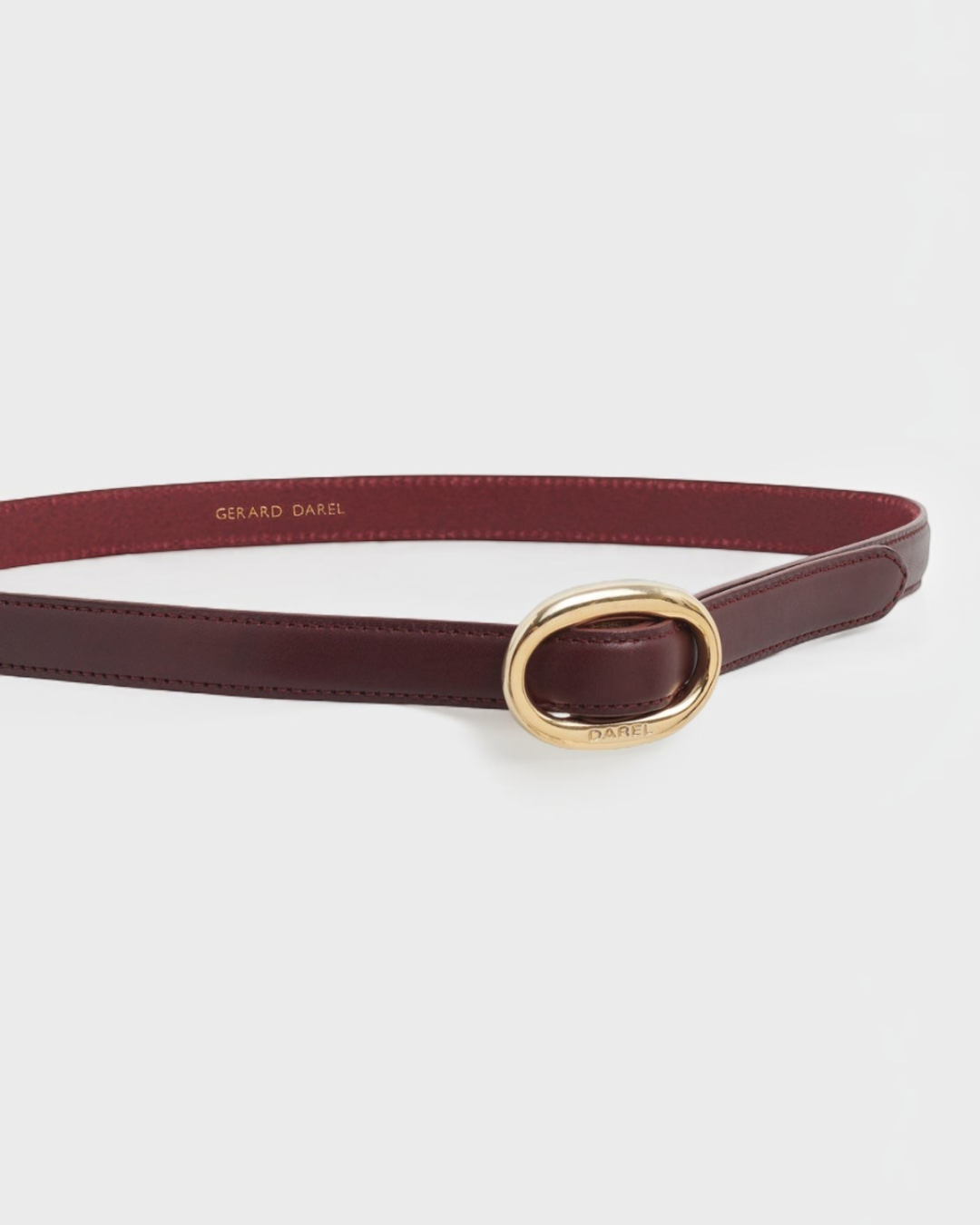 Gerard Darel - Sofia Leather Belt - Burgundy