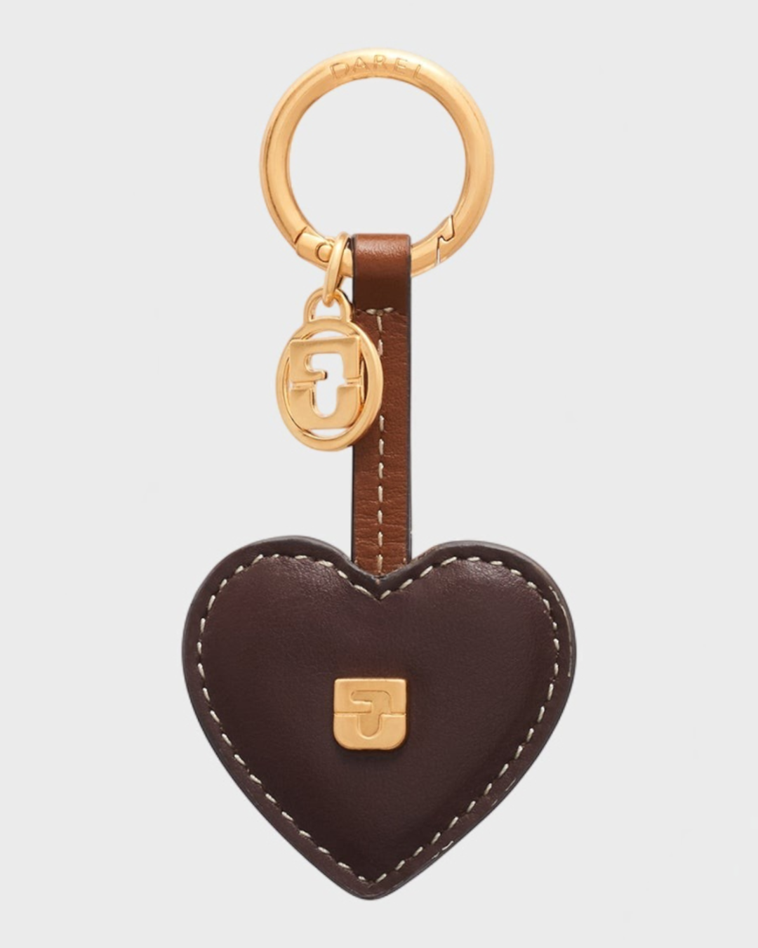 Gerard Darel - Atout Coeur Leather Charm - Brown