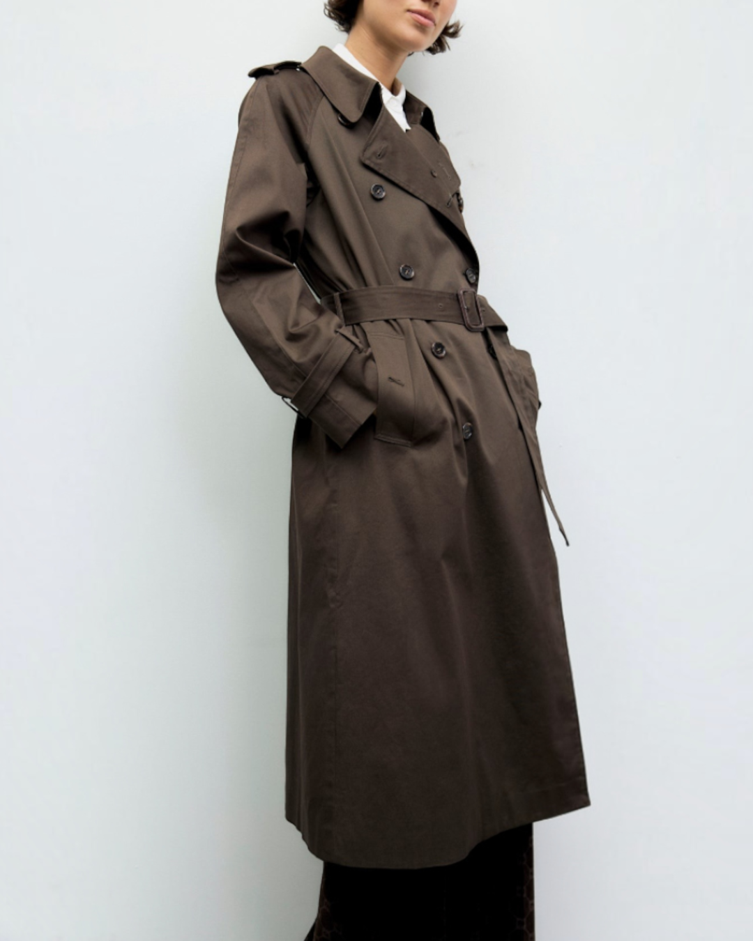 Gerard Darel - Trench Long Serge - Marron