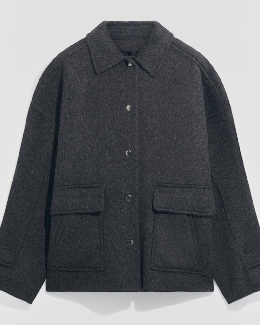 Gerard Darel - Blouson En Laine Double Face Asti - Gris