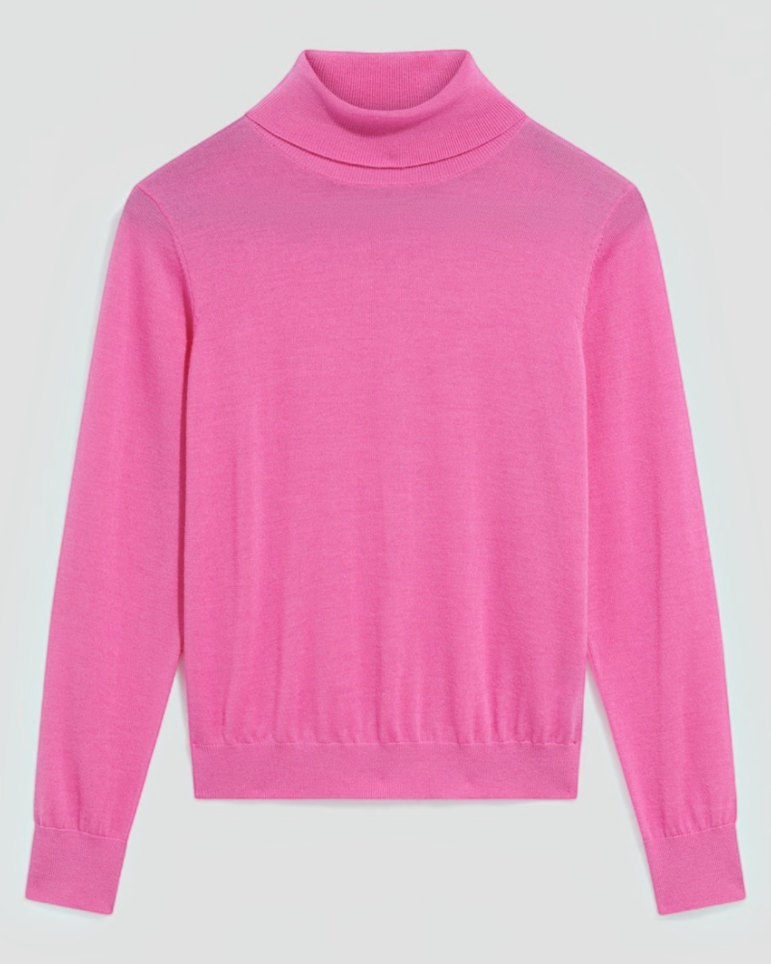 Gerard Darel - Pull À Col Roulé En Laine Mérinos Rosaire - Rose