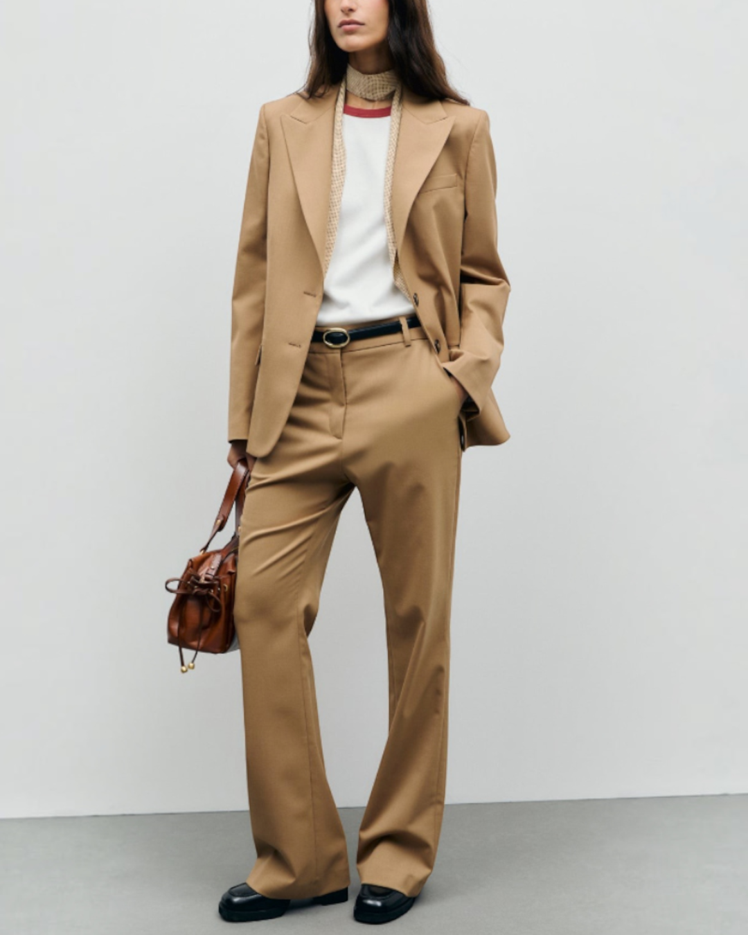 Gerard Darel - Pantalon Flare De Tailleur Mel - Marron