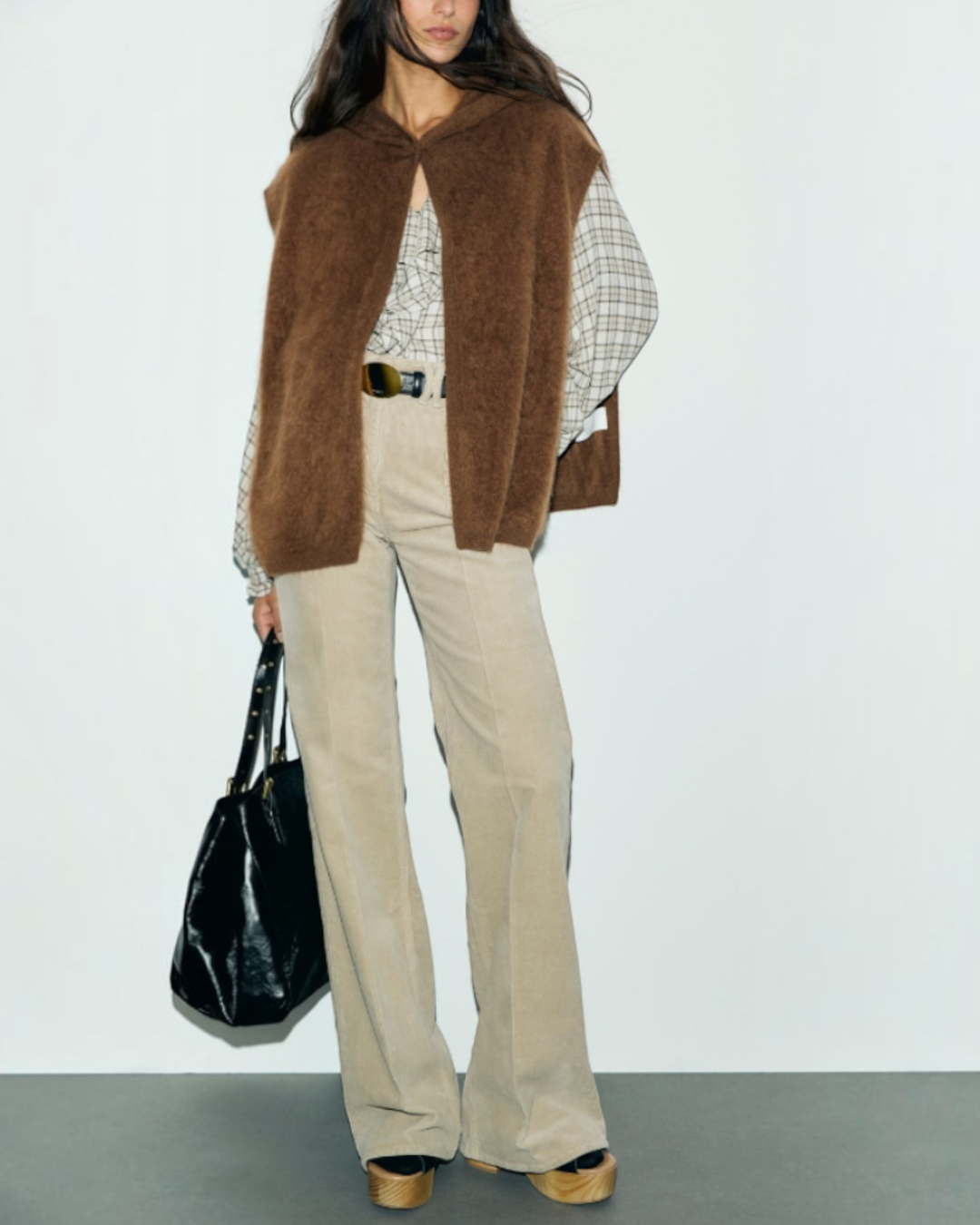 Gerard Darel - Anna Ribbed Velvet Flare Pants - Beige