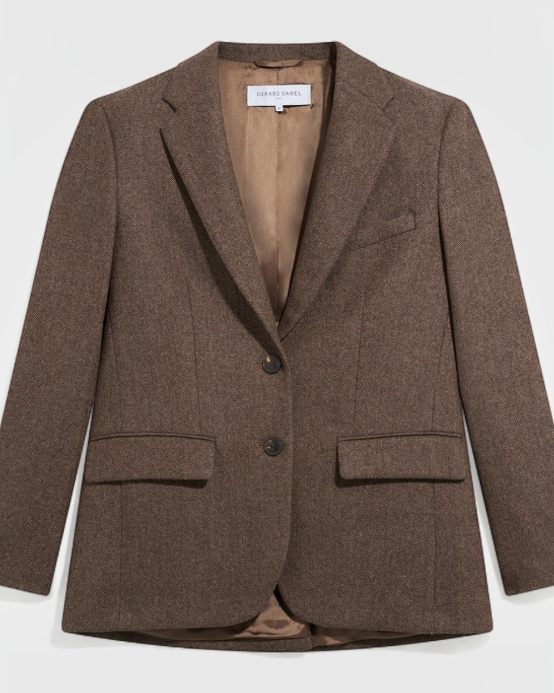 Gerard Darel - Veste À Chevrons Jov - Marron