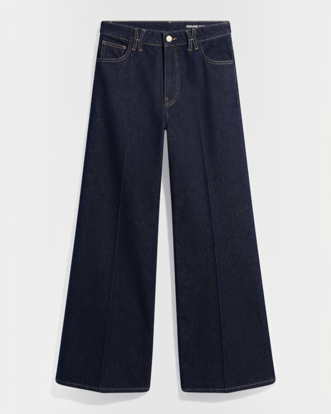 Gerard Darel - Jean Brut Droit Et Large À Pli Bianca - Bleu