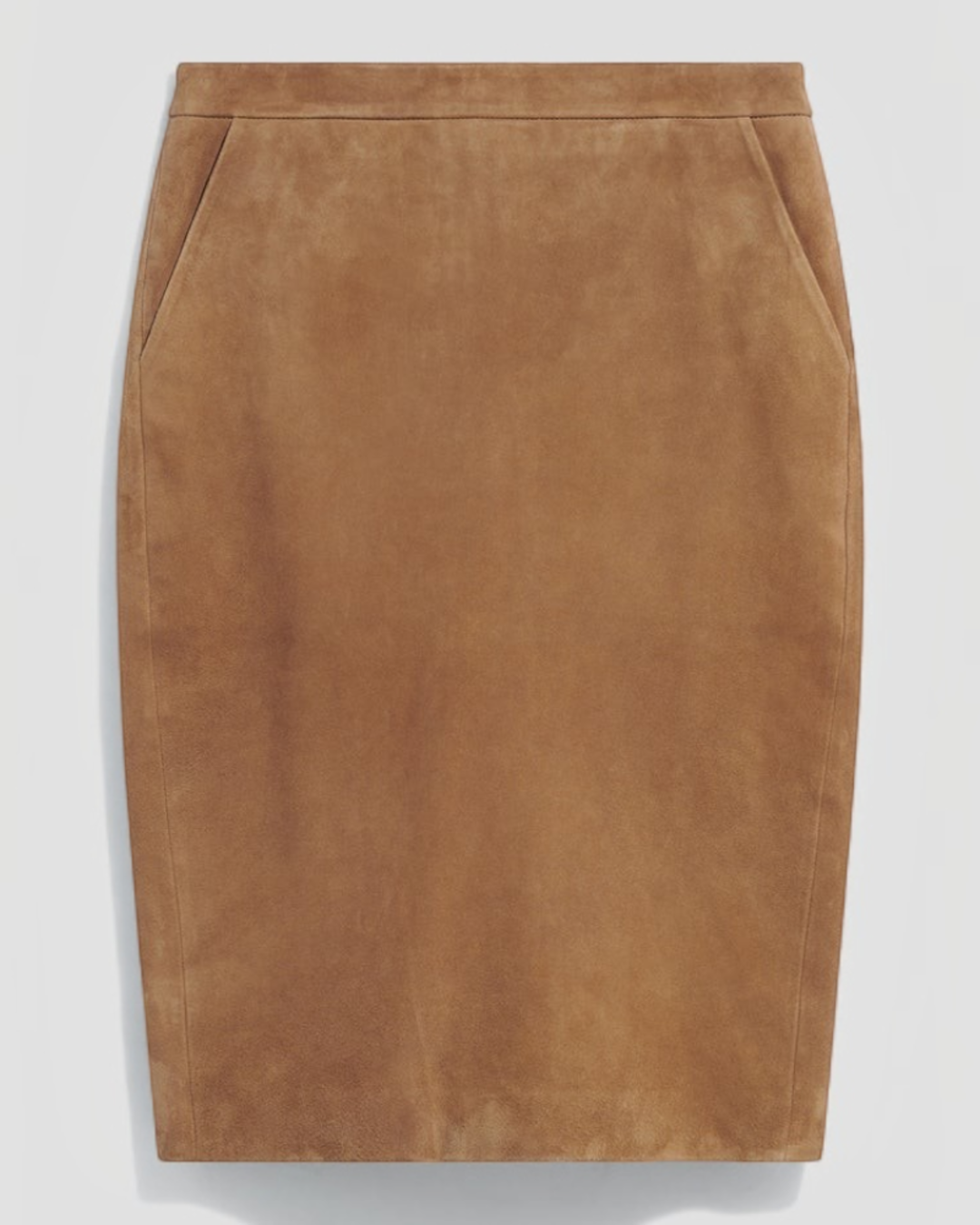 Gerard Darel - Trish Straight Velvet Leather Skirt - Yellow
