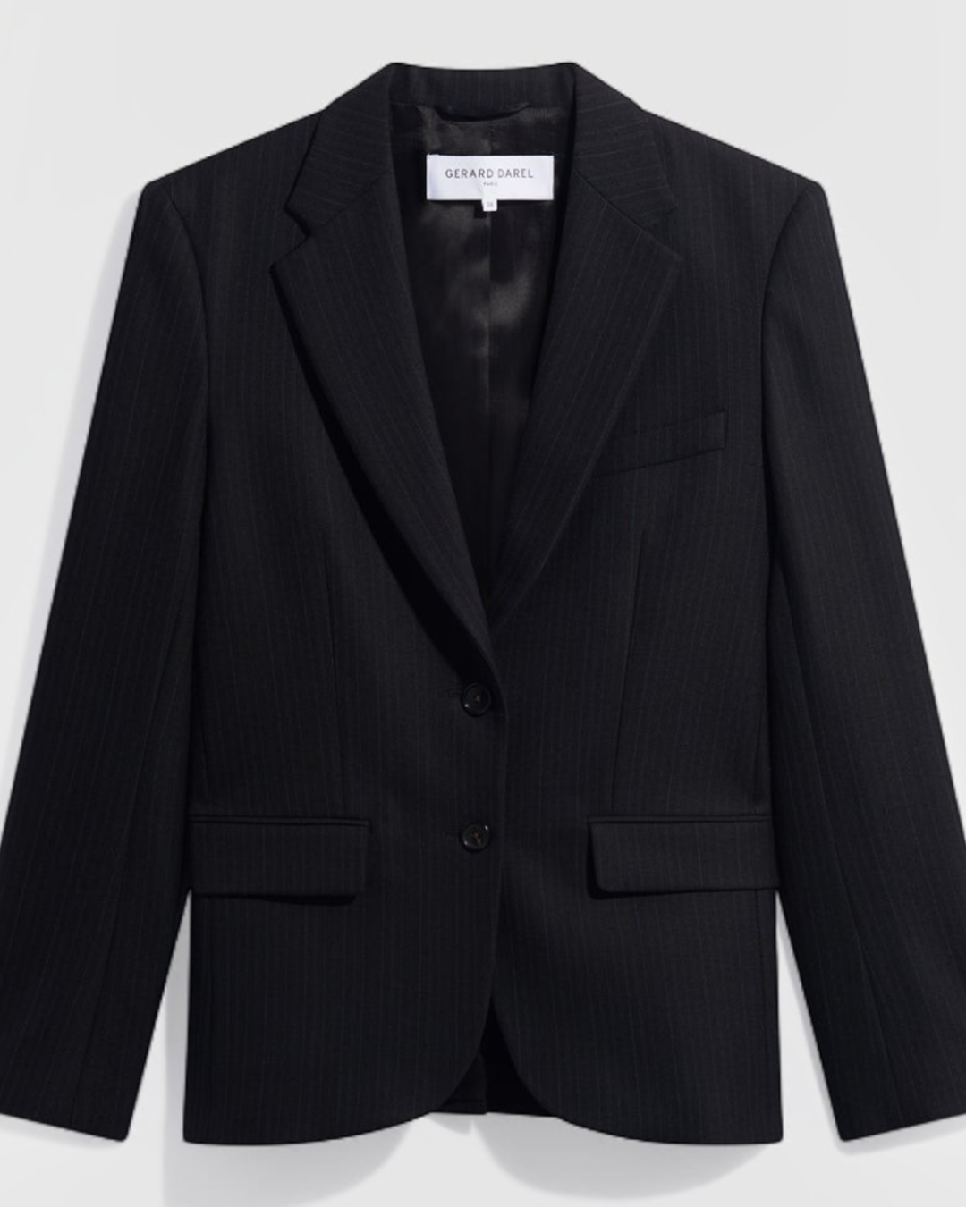 Gerard Darel - Veste De Tailleur À Fines Rayures Justi - Noir