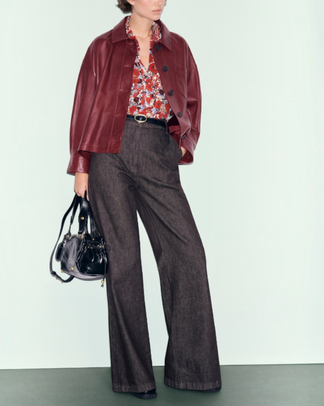 Gerard Darel - Surchemise En Cuir Penny - Rouge