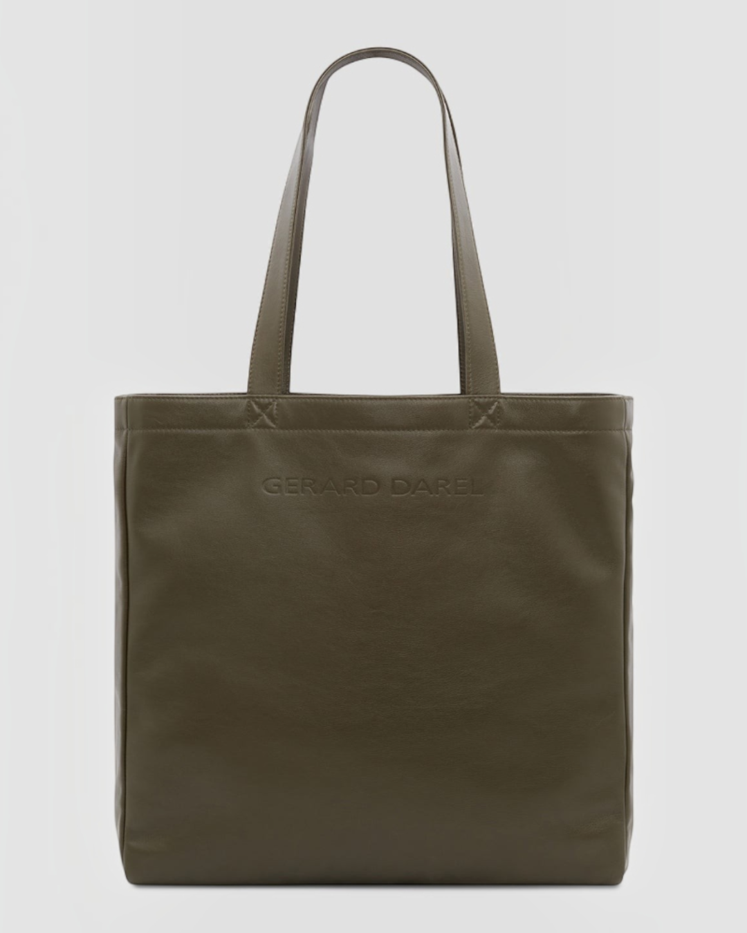 Merci x Gerard Darel - Leather Totebag - Khaki