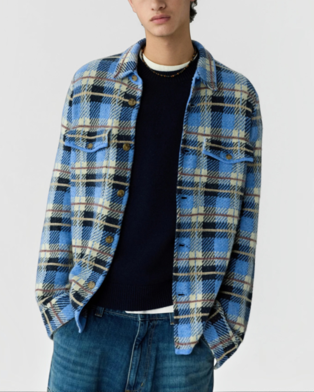 Guest In Residence - Work Shirt - Combo Blue