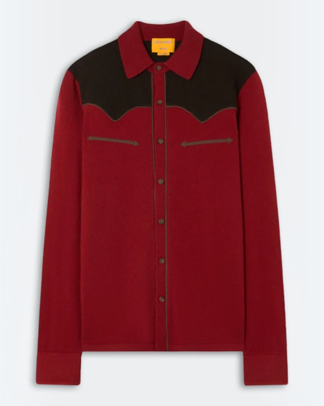 Guest In Residence - Buttoned Western Shirt - Carmine Cacao