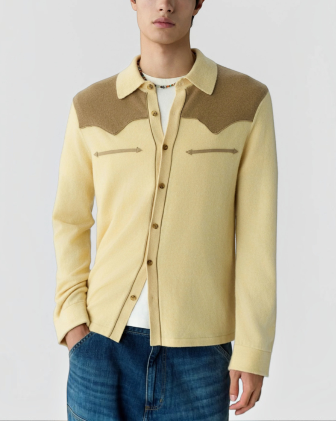 Guest In Residence - Buttoned Western Shirt - Butter Camel