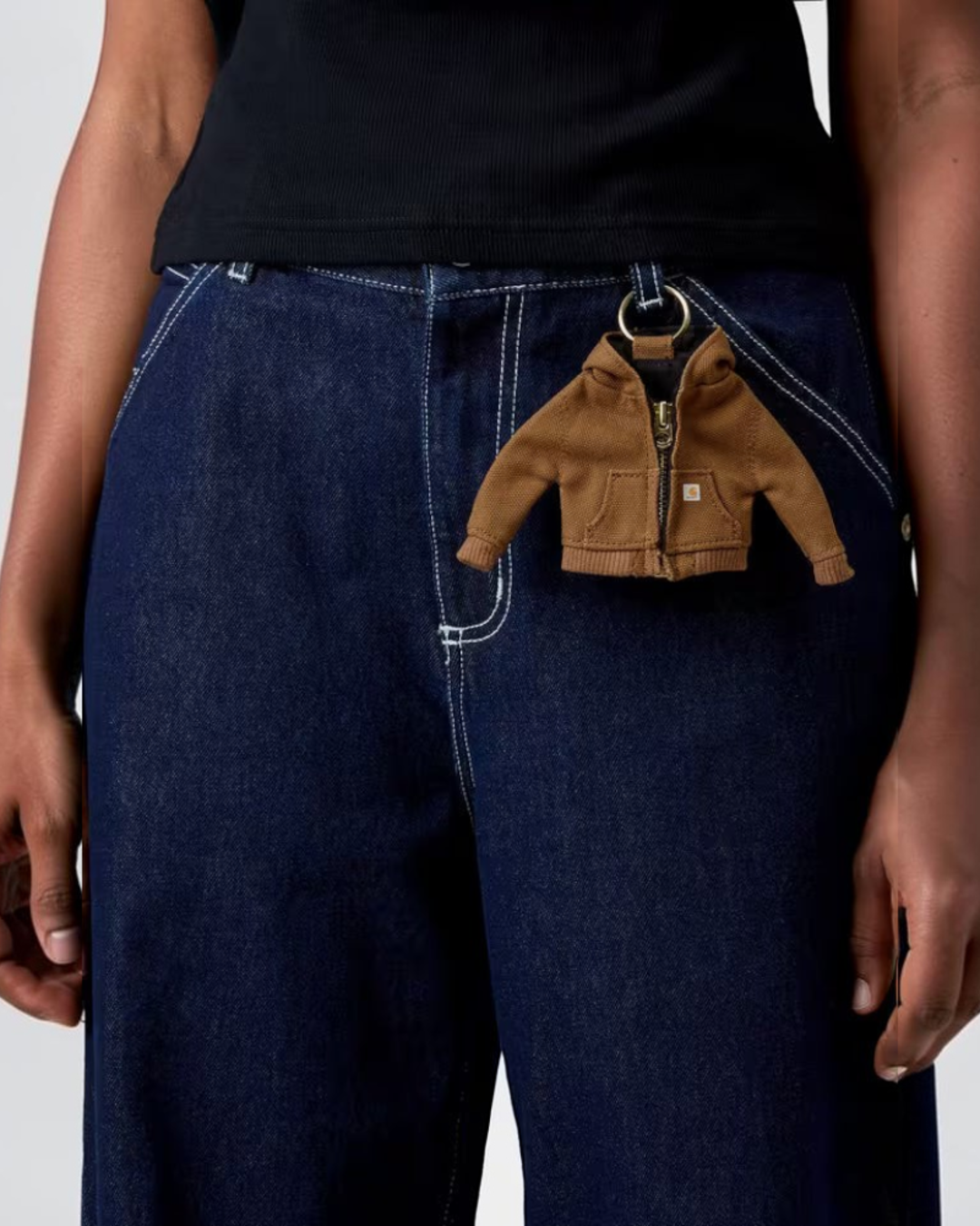 Carhartt Wip - Porte-Clé Veste Mini Active - Marron Hamilton
