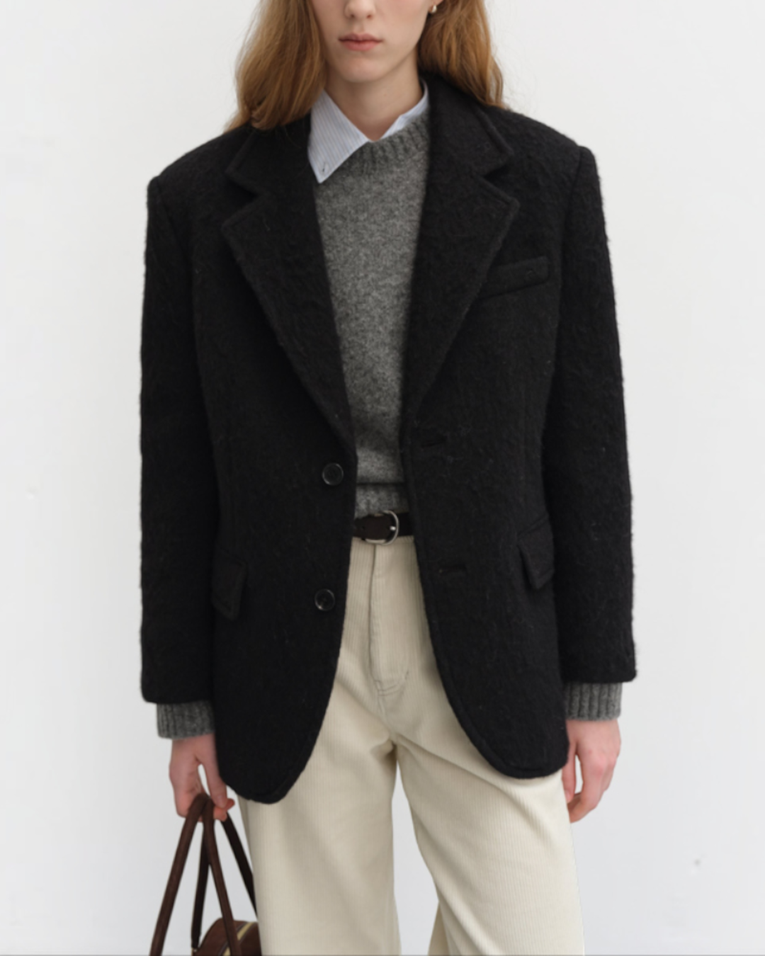 Dunst - Veste Blazer Alpaca - Noir