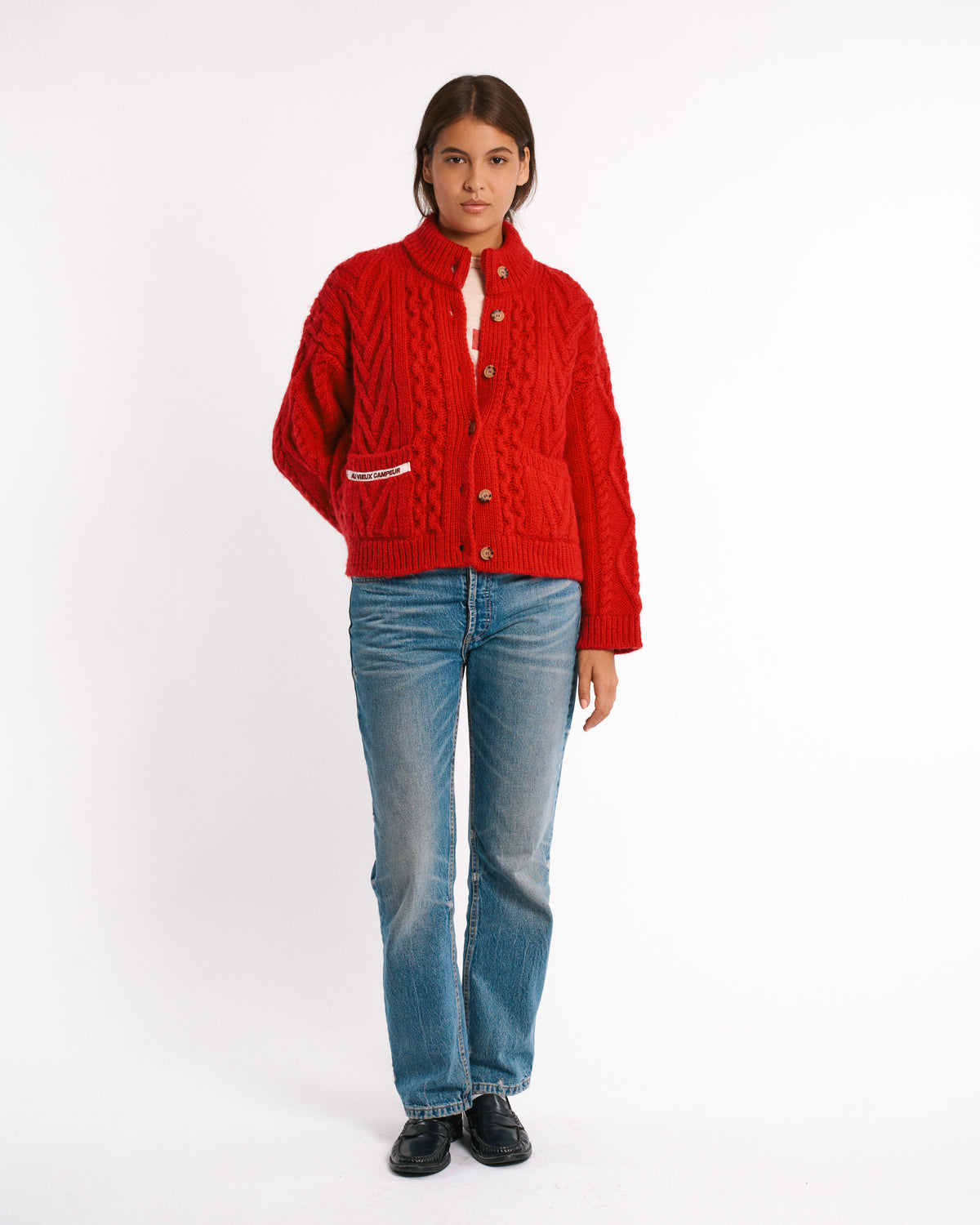 Au Vieux Campeur - Paid Leave - Elena Cardigan - Red