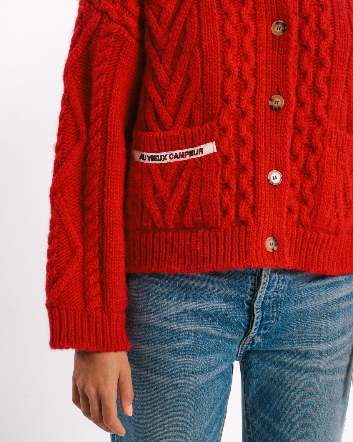 Au Vieux Campeur - Paid Leave - Elena Cardigan - Red