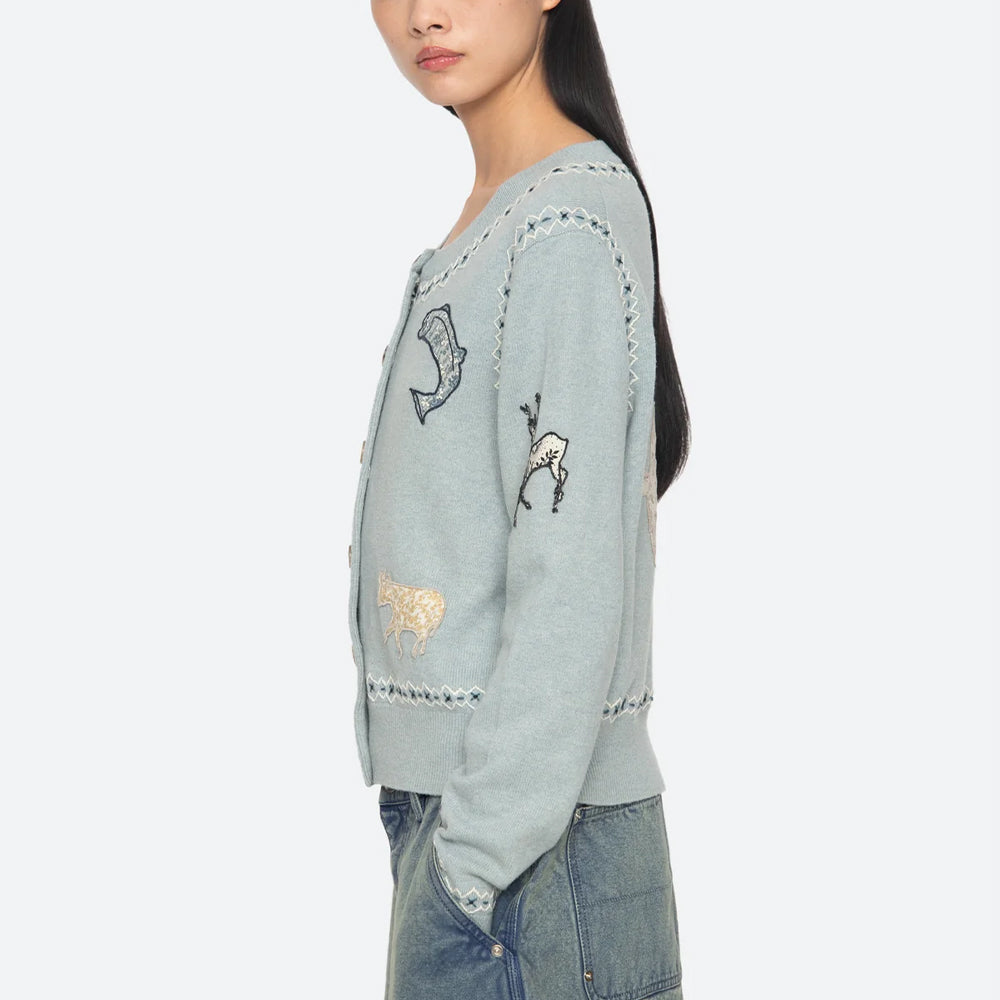 Sea NY - Cardigan Winslow - Bleu - SEA NEW YORK - vue 3