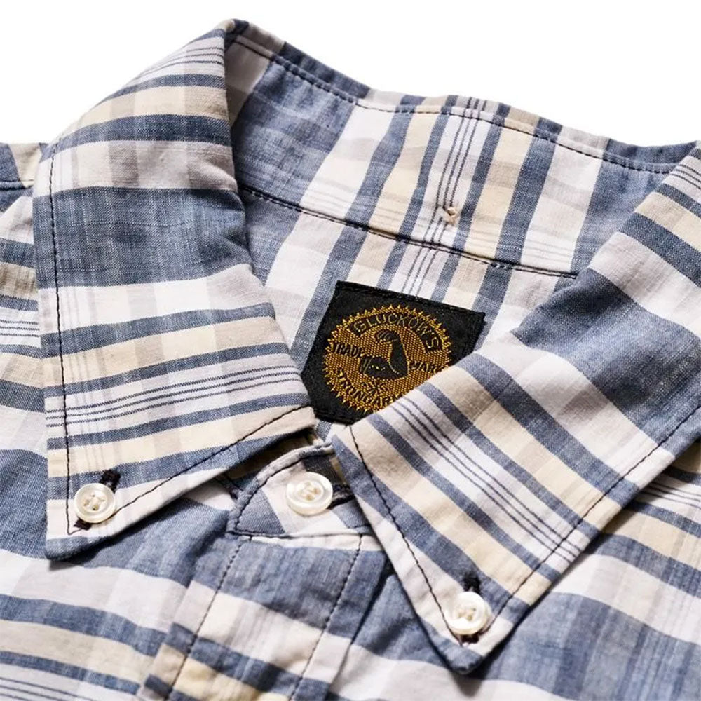 Warehouse & Co - Chemise The King Of Madras JG16 - Marine