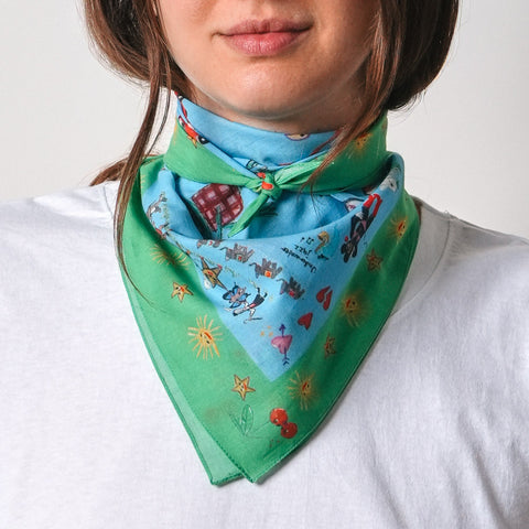 Merci x Shia McShia - Bandana - Green