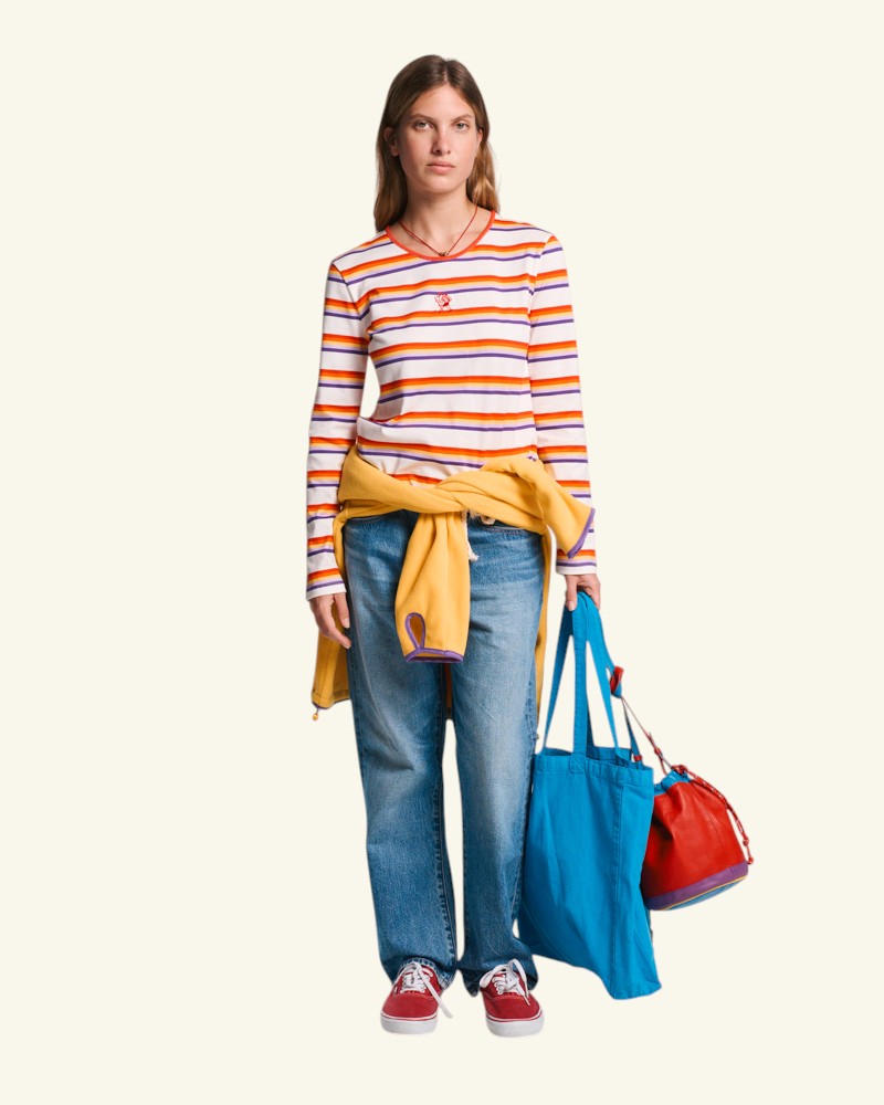 Au Vieux Campeur - Paid Leave - Bianca T-Shirt - Ecru & Multi