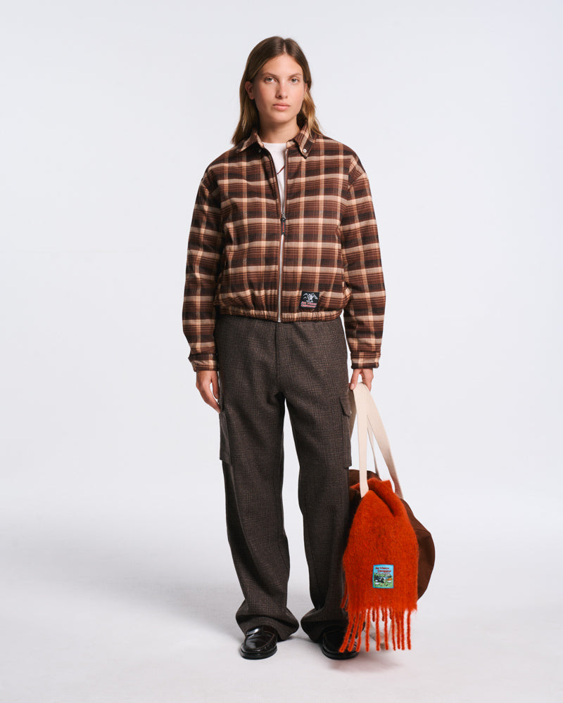 Au Vieux Campeur - Paid Leave - Claudine Checkered Jacket - Brown
