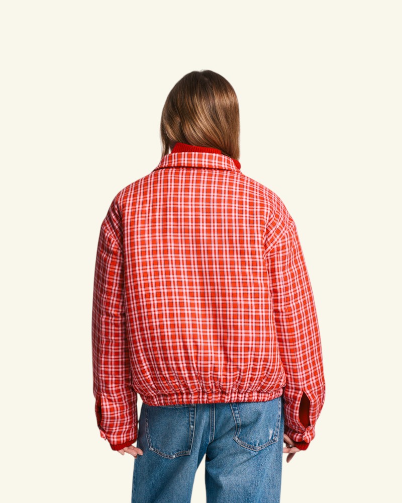 Au Vieux Campeur - Paid Leave - Claudine Carreaux Jacket - Pink