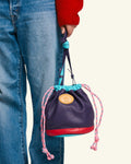 Au Vieux Campeur - Paid Leave - Climber Bag - Purple Turquoise & Pink