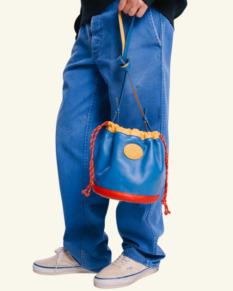 Au Vieux Campeur - Paid Leave - Climber Bag - Bleu Yellow & Red