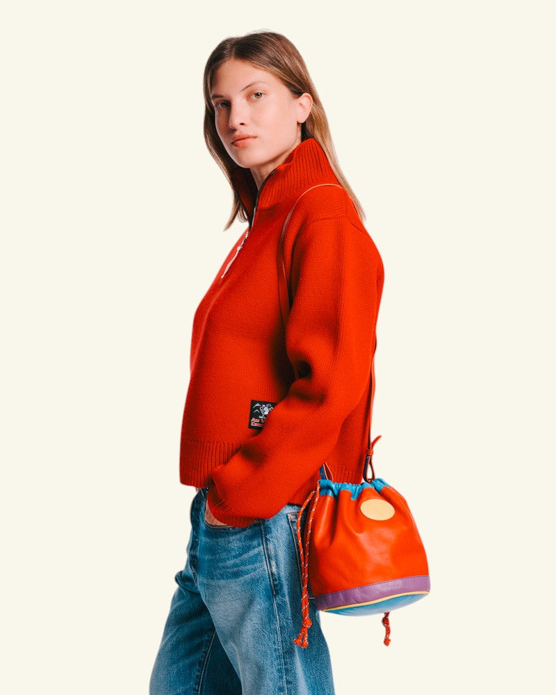 Au Vieux Campeur - Paid Leave - Climber Bag - Red Purple Bleu