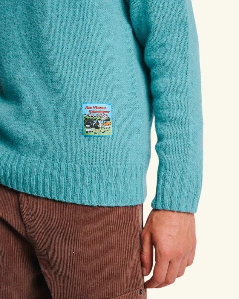 Au Vieux Campeur - Congés Payés - Pull Elliott - Turquoise