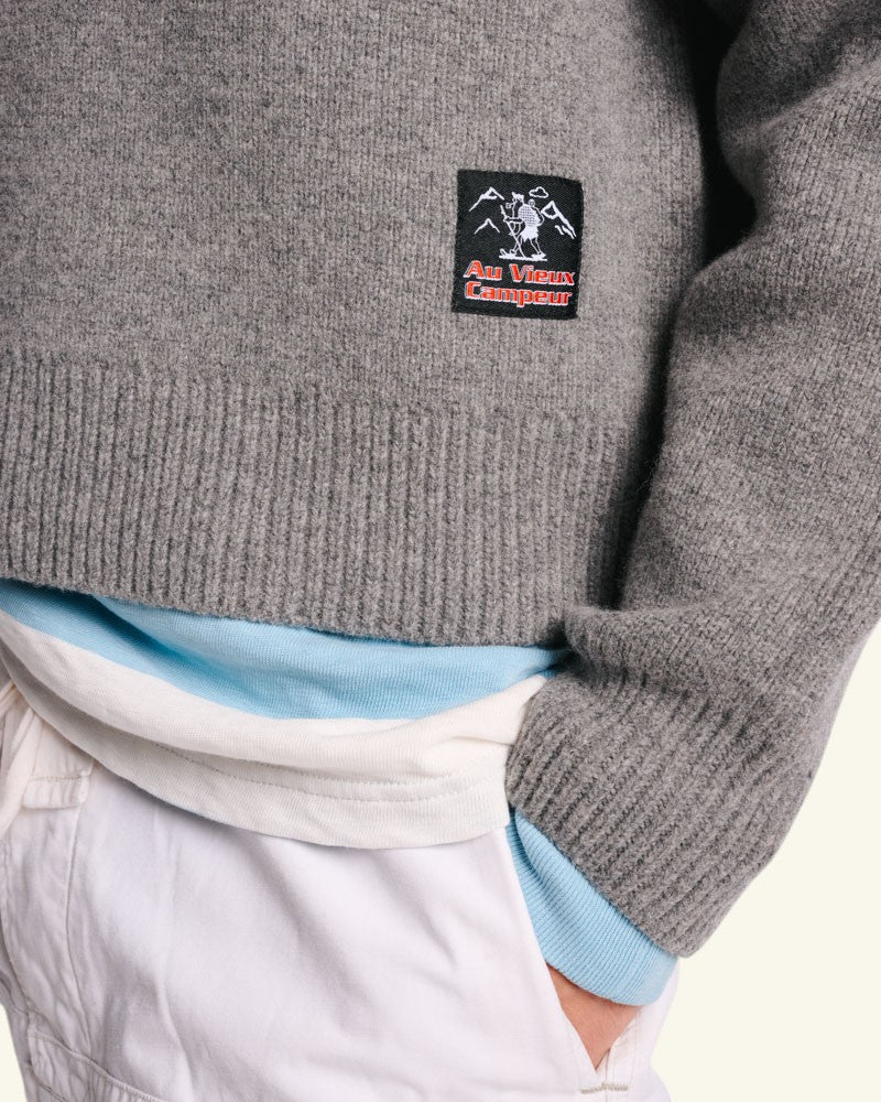 Au Vieux Campeur - Congés Payés - Pull Archer - Gris Chiné