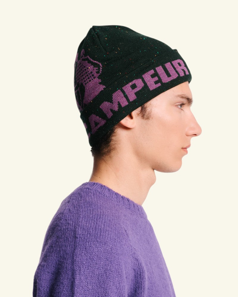 Au Vieux Campeur - Paid Holidays - Achilles Hat - Green & Mauve