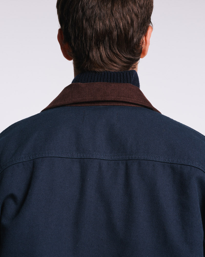 Au Vieux Campeur - Paid Leave - Henri Jacket - Navy & Chocolate