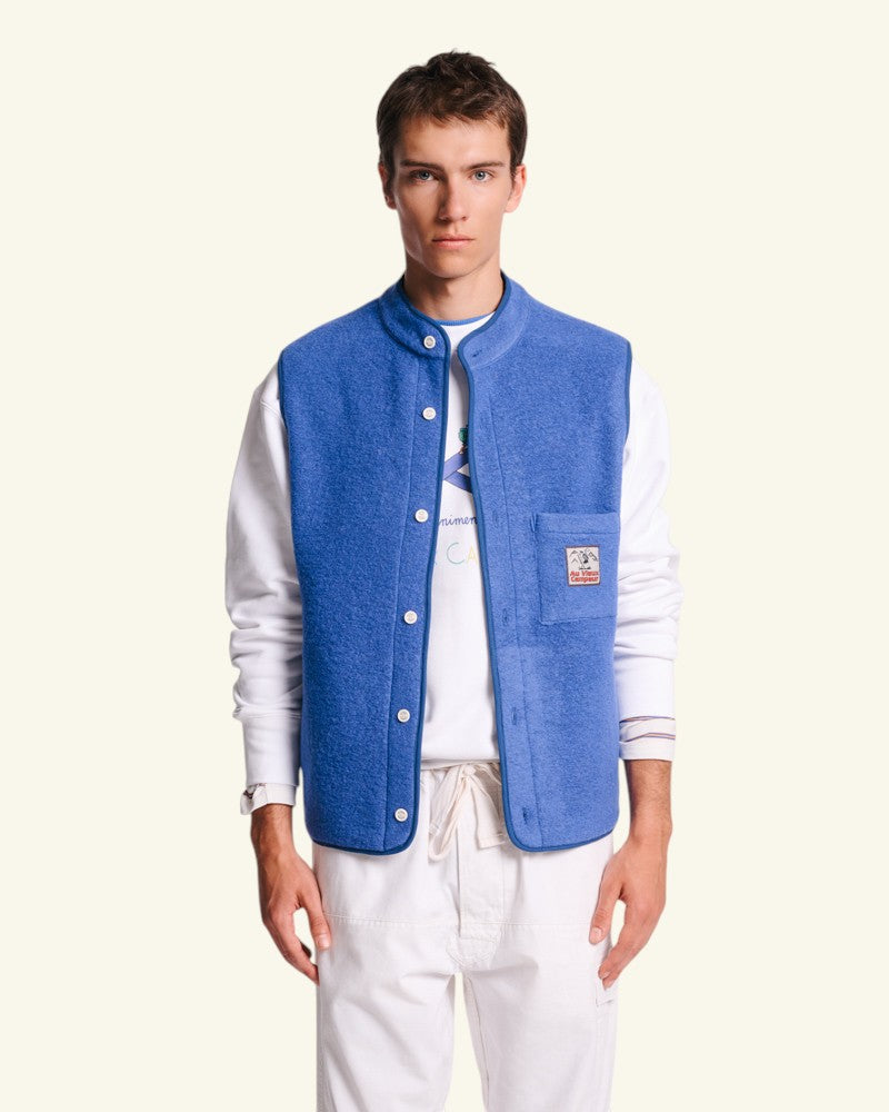 Au Vieux Campeur - Paid Leave - Louison Sleeveless Jacket - Bleu Royal