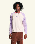Au Vieux Campeur - Congés Payés - T-shirt Jace - Ecru Violet & Rose
