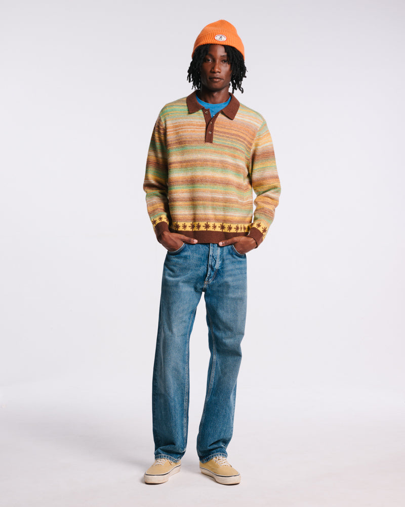 Au Vieux Campeur - Paid Leave - Hugo Sweater - Brown & Yellow