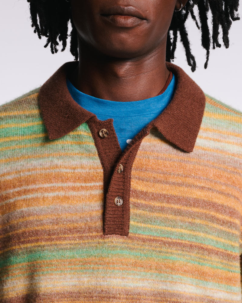 Au Vieux Campeur - Paid Leave - Hugo Sweater - Brown & Yellow