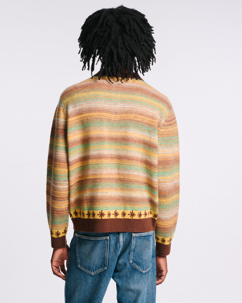 Au Vieux Campeur - Paid Leave - Hugo Sweater - Brown & Yellow
