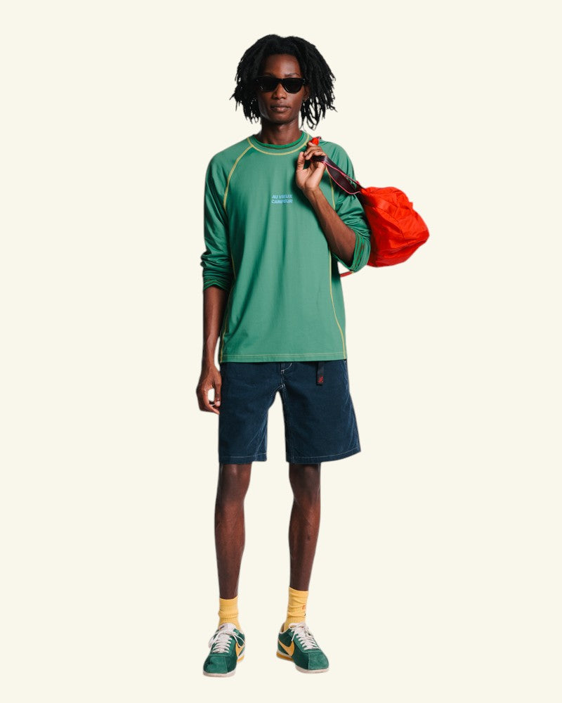 Au Vieux Campeur - Paid Holidays - Otis Long Sleeve T-shirt - Green