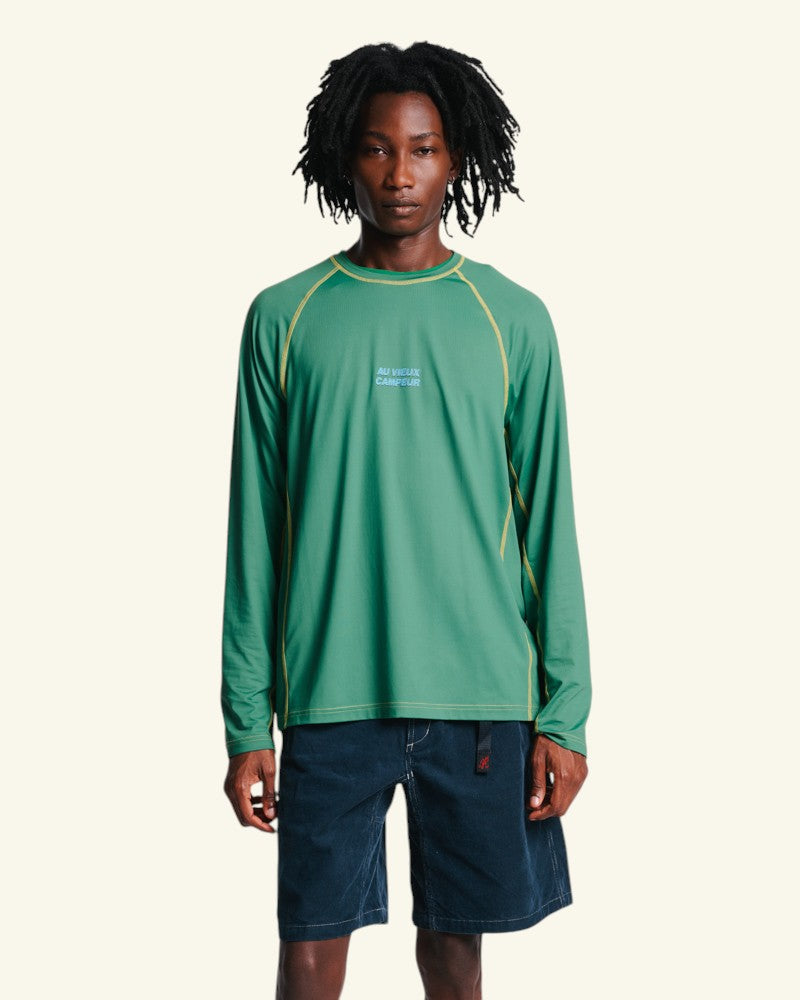 Au Vieux Campeur - Paid Holidays - Otis Long Sleeve T-shirt - Green